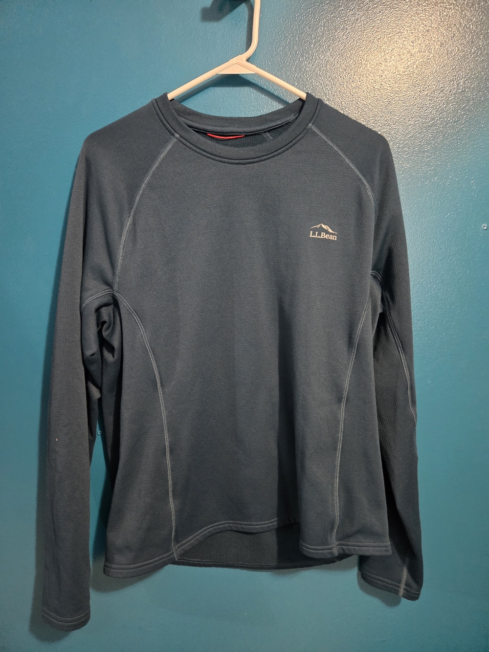 L.L. Bean Men’s Long-Sleeve Sweater Slate Blue